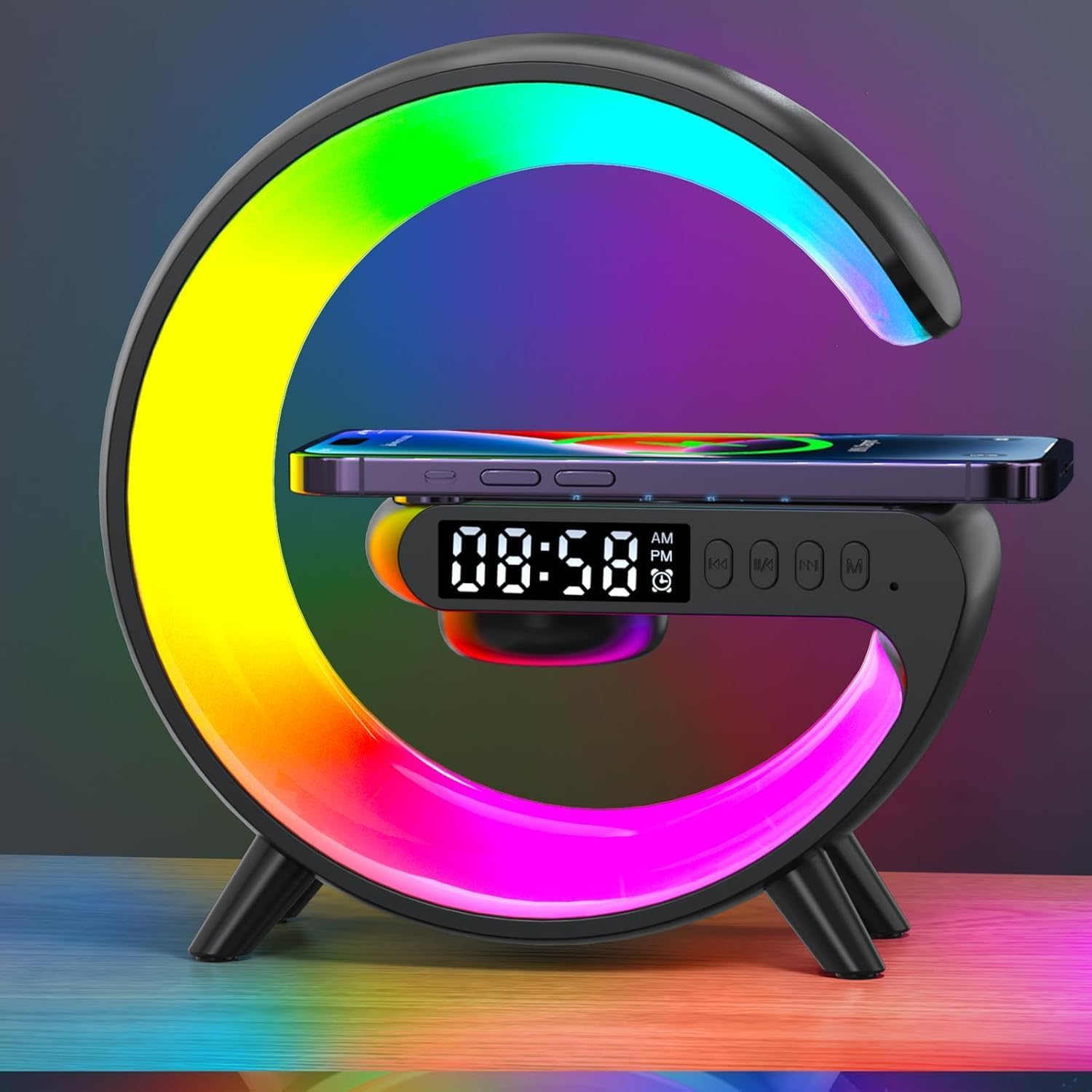 LED Smart Bluetooth Table Lamp with Speaker