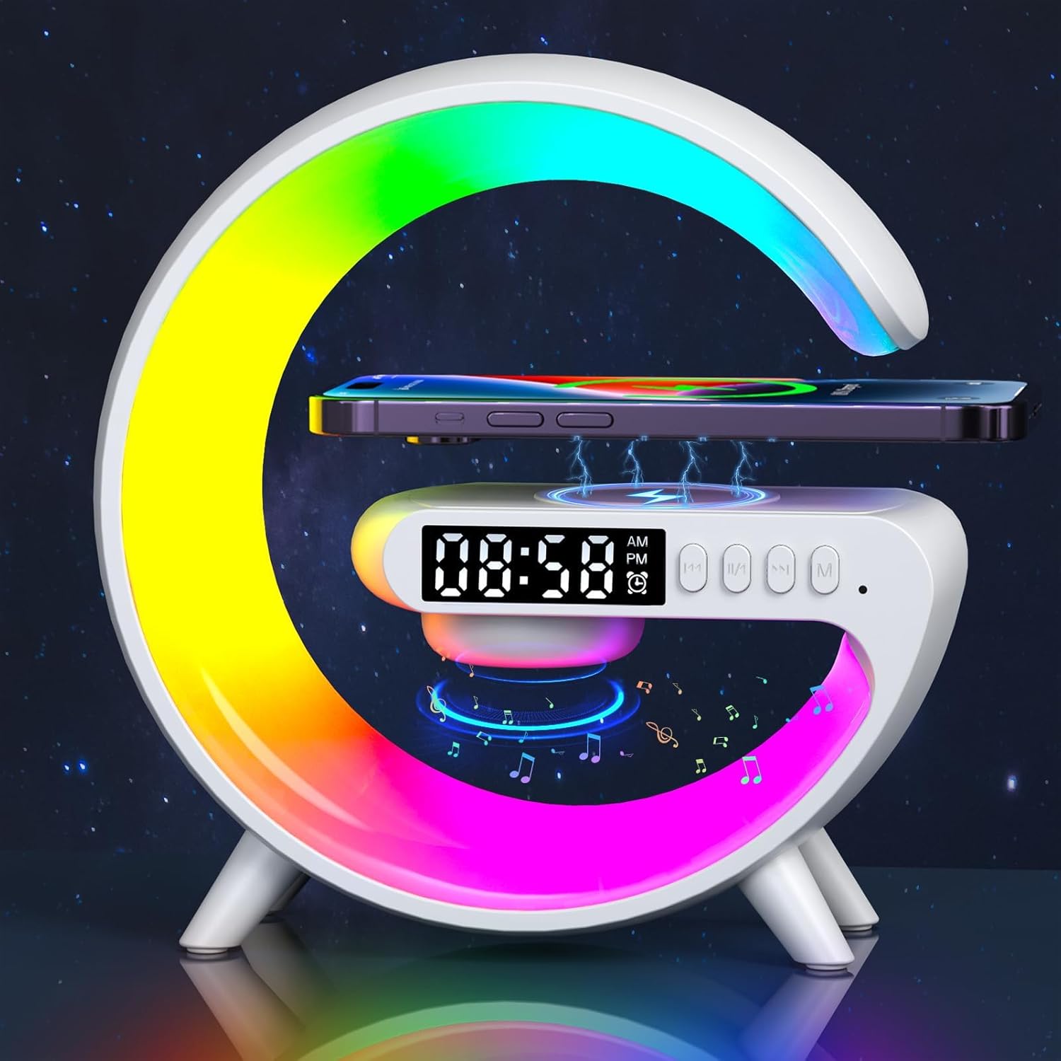 LED Smart Bluetooth Table Lamp with Speaker