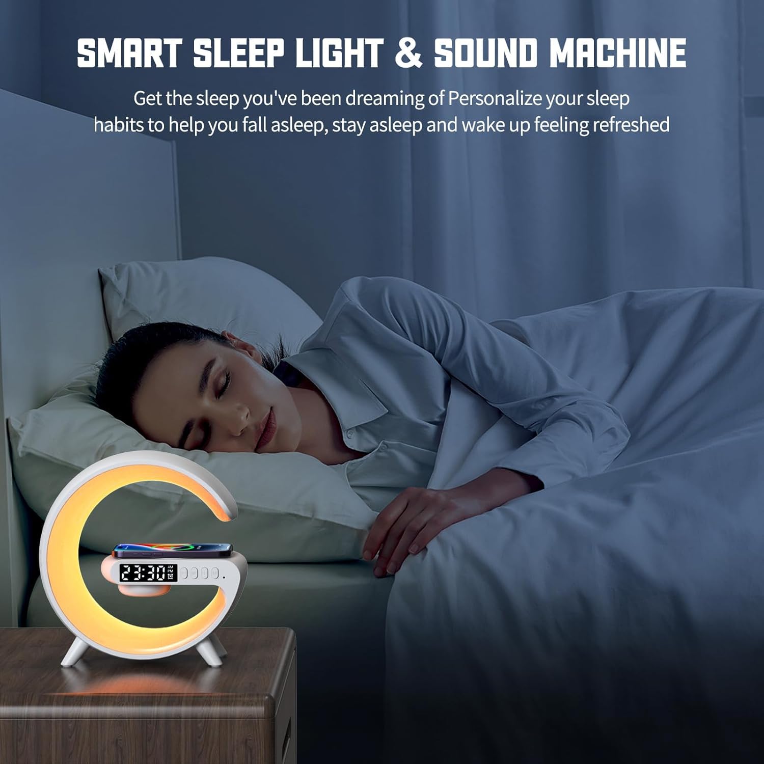 LED Smart Bluetooth Table Lamp with Speaker