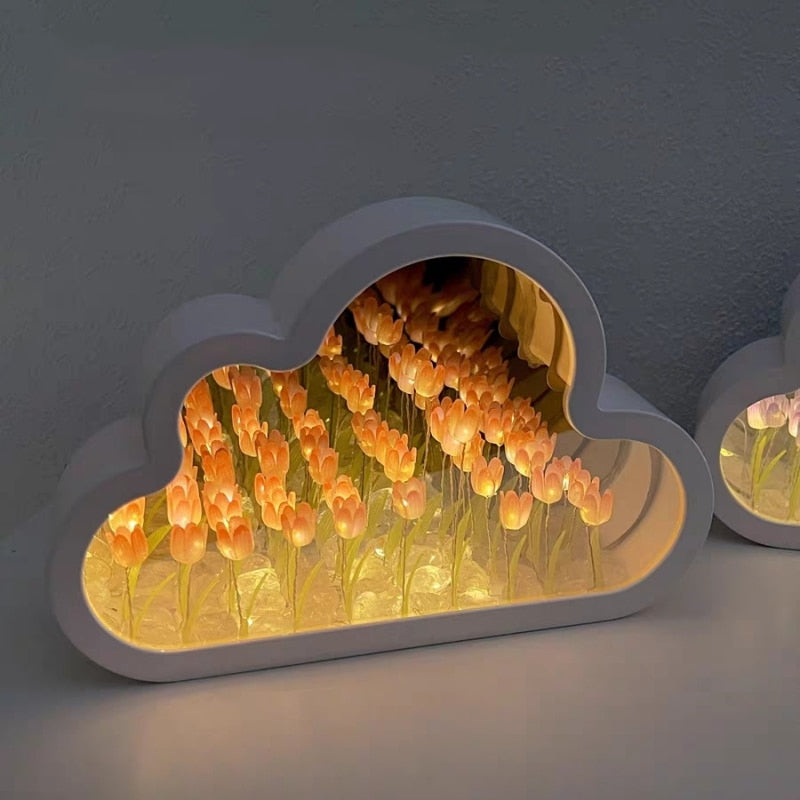 Forever Cloud Mirror Tulips
